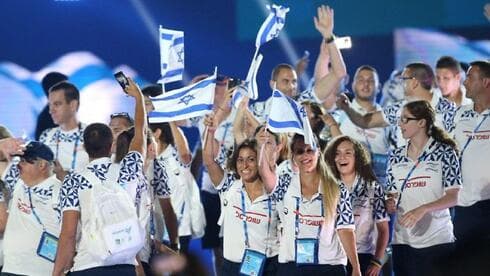 בקרוב בנתניה? המשלחת הישראלית בטקס פתיחת המכביה ה-20