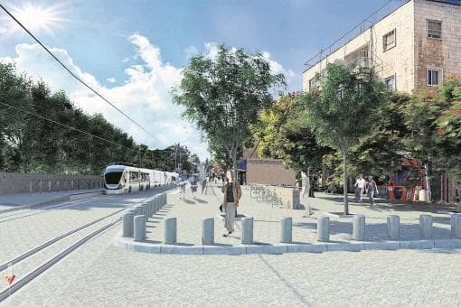 הקו הכחול. מעבר הרכבת במושבה