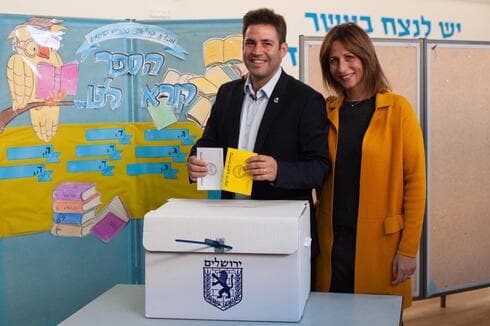 ברקוביץ יחד עם דינה, אשתו