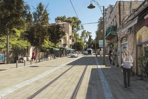 כך תיראה הרכבת הקלה בעמק רפאים 