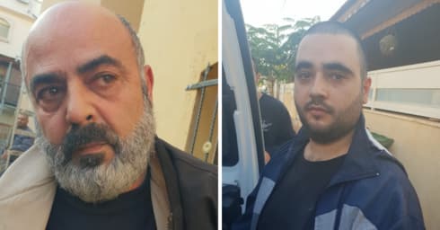 ראובן דדון (משמאל) ובנו ועוז