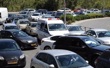פקקים בבוקר
