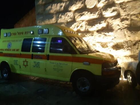 הפצוע פונה לבית החולים שערי צדק