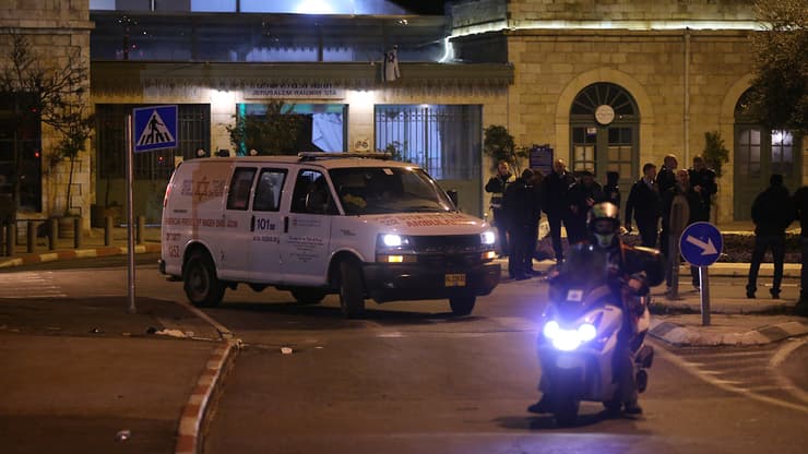 זירת פיגוע הדריסה בירושלים
