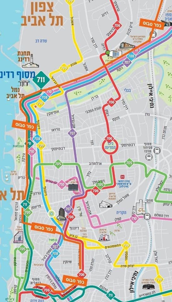 הטיוטה הראשונית של קו התחבורה