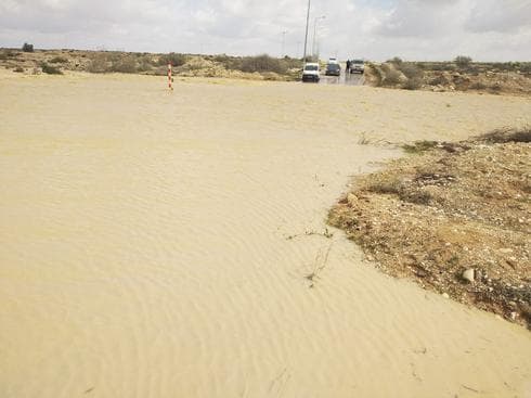 חילוץ התלמידים במושב רתמים (צילום: הדר כהן) חילוץ התלמידים במושב רתמים