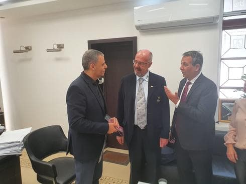 ביקור נשיא אולימפיאדת הילדים לרשויות מקומיות בכפר סבא 