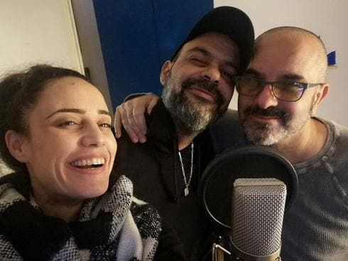 ענבל עמיר בניון ואודי תורג'מן המפיק של השיר