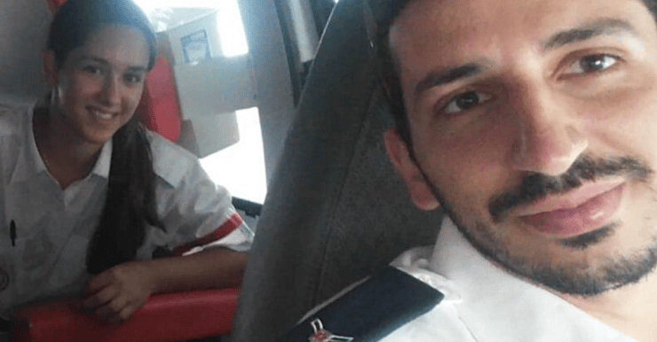 יאיר פרץ בניידת מד"א