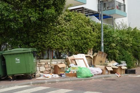 אשפה ברחובות קרית שמואל