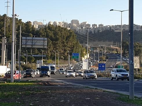צומת גולדה מאיר בכניסה לשכונת רמות
