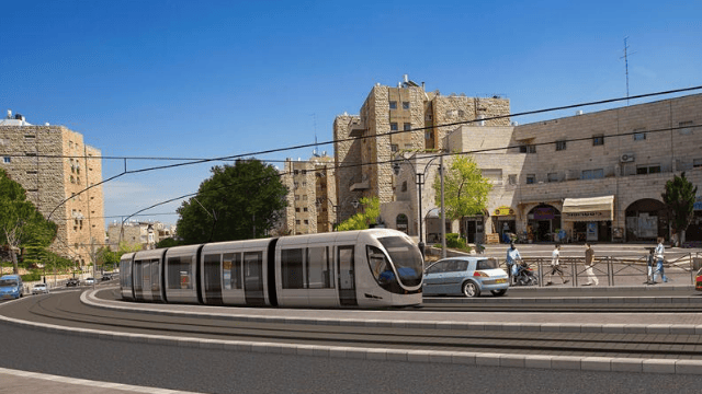 הקו האדום של הרכבת הקלה בנווה יעקב
