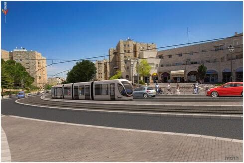 כך ייראה הקו האדום של הרכבת הקלה בנווה יעקב