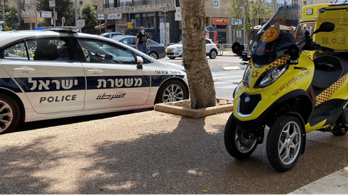 זירת התאונה באחוזה