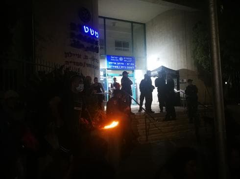 עצרת המחאה נגד הרצח בבת ים