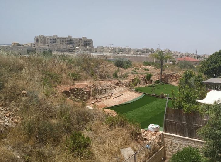 הגינה שהתפתחה על הגבעה