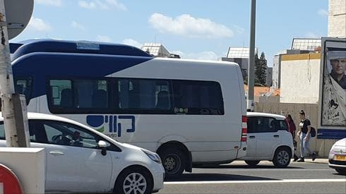 קטע הכביש ללא מדרכה בכביש 4