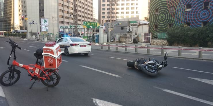 זירת התאונה הקשה ברמת גן