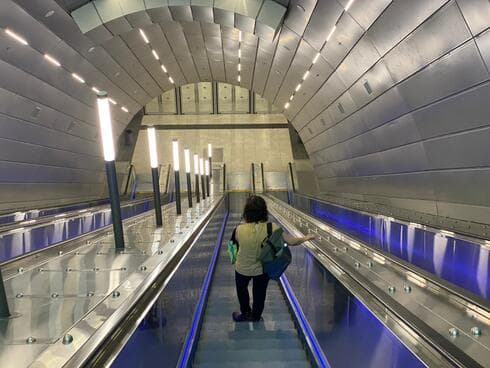 תחנת רכבת 'נבון' הבוקר