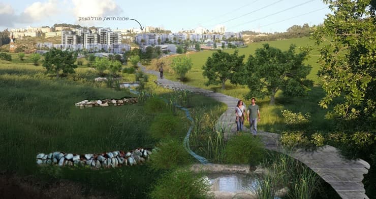 כך ייראה הפארק (הדמיה: 'ליגמ פרויקטים סביבתיים') כך ייראה הפארק