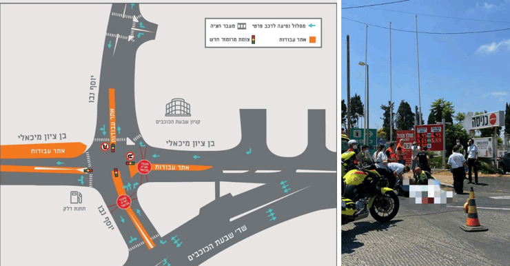 התאונה שאירעה בשבוע שעבר וסידורי התנועה