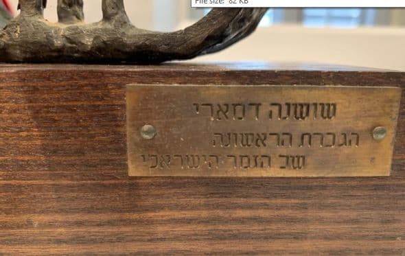 פריטים נדירים של שושנה דמארי יוצגו בראשל"צ
