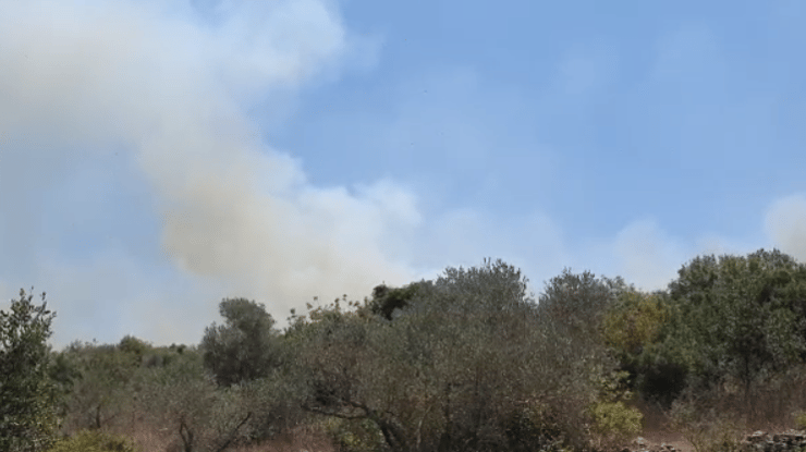 שריפה ליד חריש