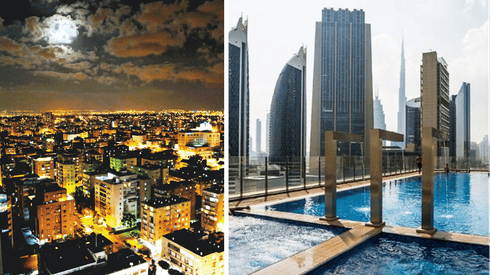 דובאי (מימין) וראשון לציון (משמאל) אל תתבלבלו בין התאומות