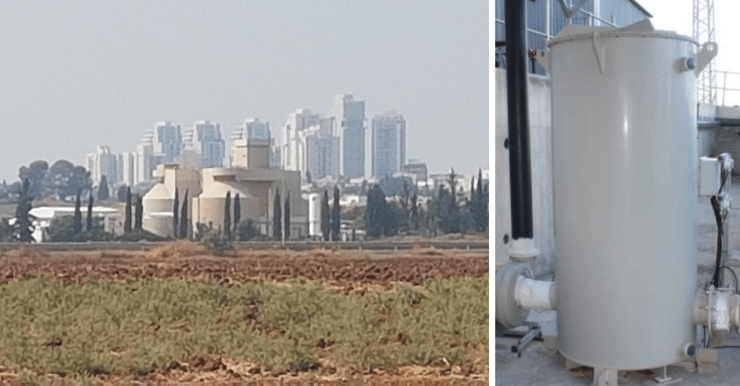 מתקן הנטרול במכון השפכים