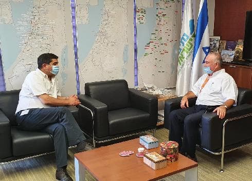 אלי דלל בפגישה עם ניסים פרץ אלי דלל בפגישה עם ניסים פרץ
