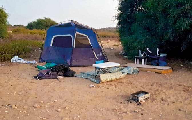 אוהל נטוש בפלמחים אוהל נטוש בפלמחים