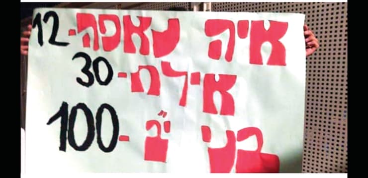 הכרזות הבוטות. "שאף אחד לא יחשוב שזו הלצה" (צילום: אסף פרידמן) הכרזות הבוטות. "שאף אחד לא יחשוב שזו הלצה"