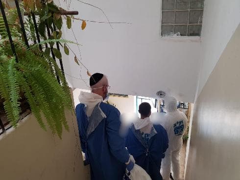 זירת התאונה ברחוב שמשון