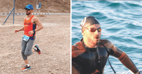 אלמוג גלבסקי בים וביבשה (צילום: פרטי) אלמוג גלבסקי בים וביבשה