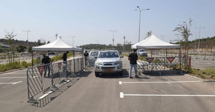 מתחם הבדיקות חניון פארק המים