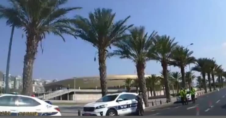 המחסום המשטרתי ביציאה מחיפה המחסום המשטרתי ביציאה מחיפה