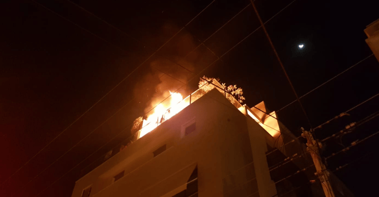 השריפה בפנטהאוז ברעננה