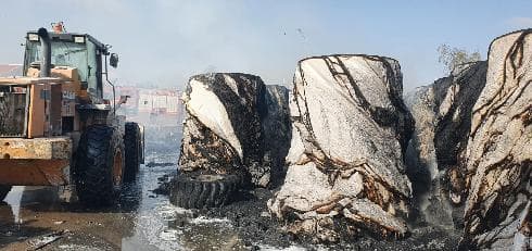 מזירת השריפה באופקים מזירת השריפה באופקים