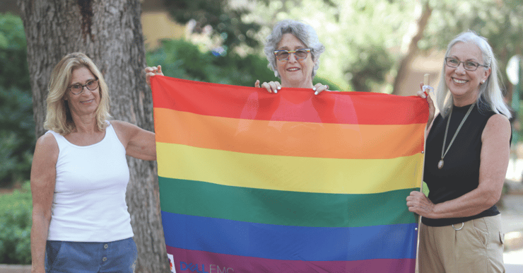 מימין: שושה נאור, נורית סגורה ואירית גושר. מזמינות נשים נוספות להצטרף (צילום: אסף פרידמן) מימין: שושה נאור, נורית סגורה ואירית גושר. מזמינות נשים נוספות להצטרף