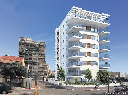 הפרויקט ברחוב מיכל קרית ים (הדמיה: ש. משעולים יזמות) הפרויקט ברחוב מיכל קרית ים
