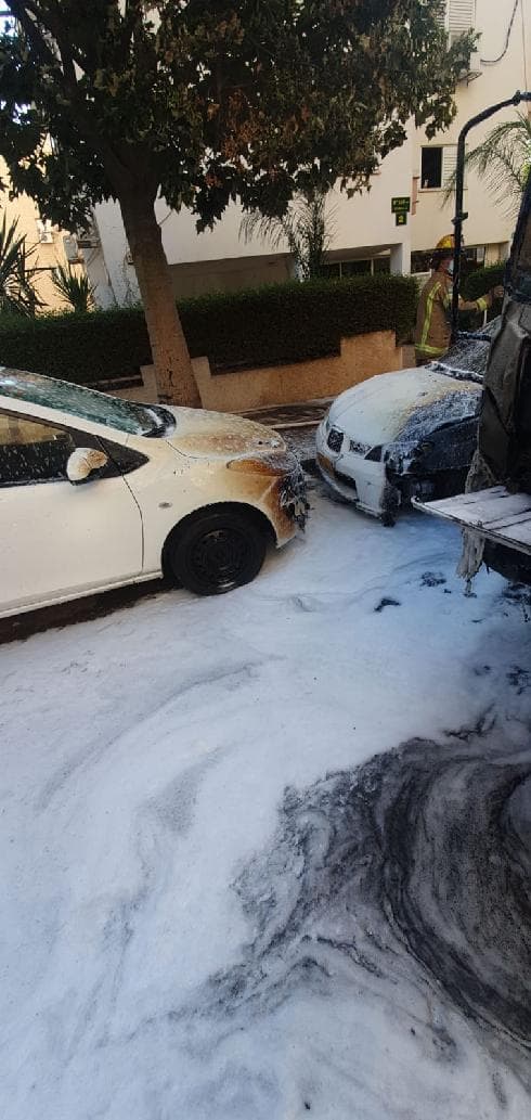 כלי הרכב שנשרפו