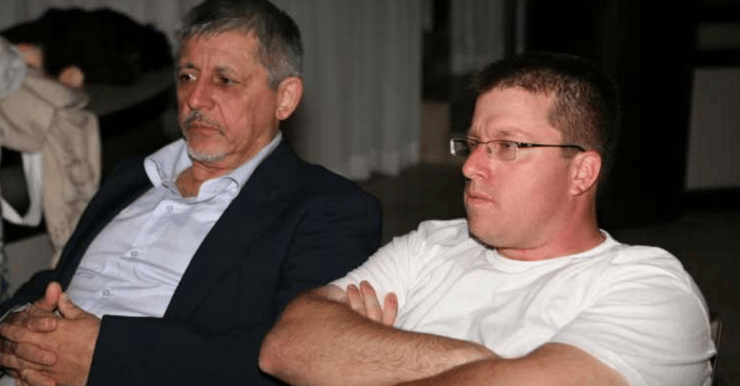 מימין: ניב גרנות ואביו צבי ז"ל
