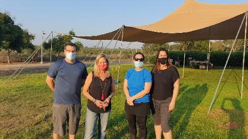 משמאל: דן בן יהודה עם ח"כ חיימוביץ'