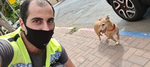 ליאור לוי והכלב שחילץ