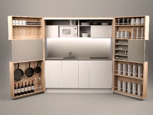 מטבח קומפקטי מתקפל לקופסא, MILANO SMART LIVING, דן דיזיין סנטר