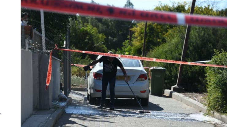 זירת הרצח ברחוב הרכבת