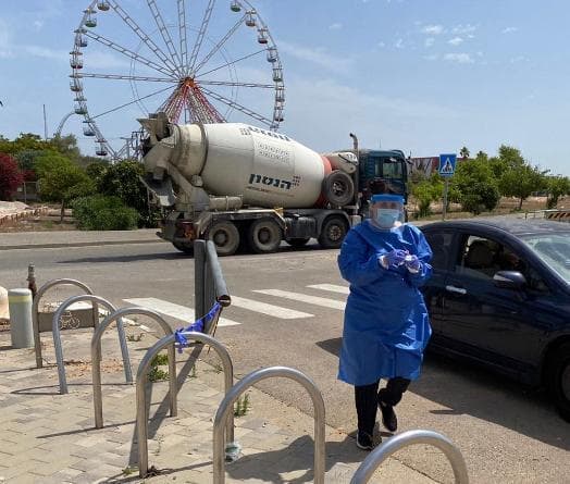 עמדת דיגום בחניון יס פלנט ראשל״צ