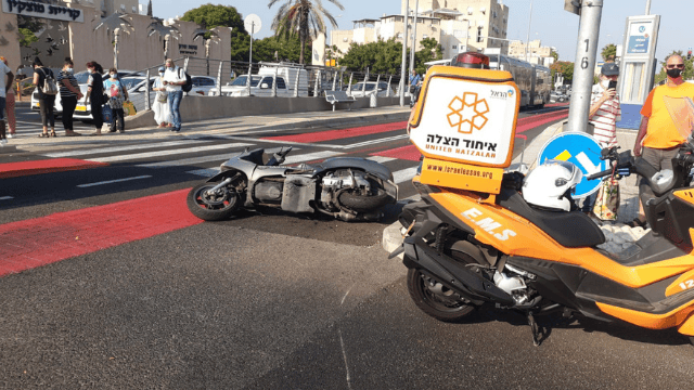 זירת התאונה בצומת צבר