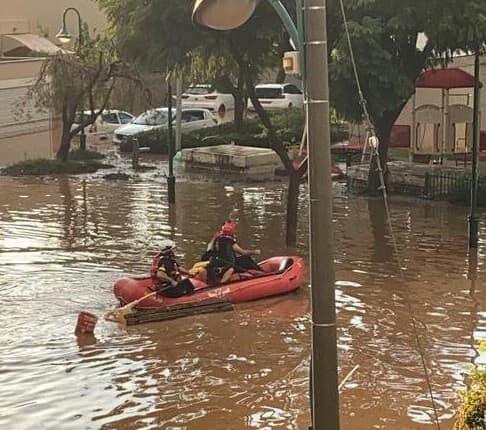 נס ציונה. שברה שיאי משקעים