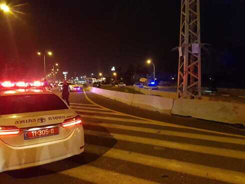 זירת התאונה סמוך למסריק